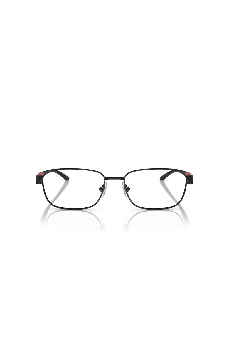 ARNETTE 55mm Rectangle optical glasses, Alternate, color, Black