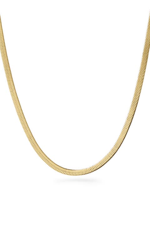 Herringbone Chain Necklace - Ina