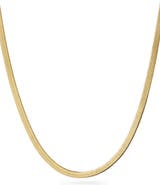 Ana Luisa Herringbone Chain Necklace - Ina