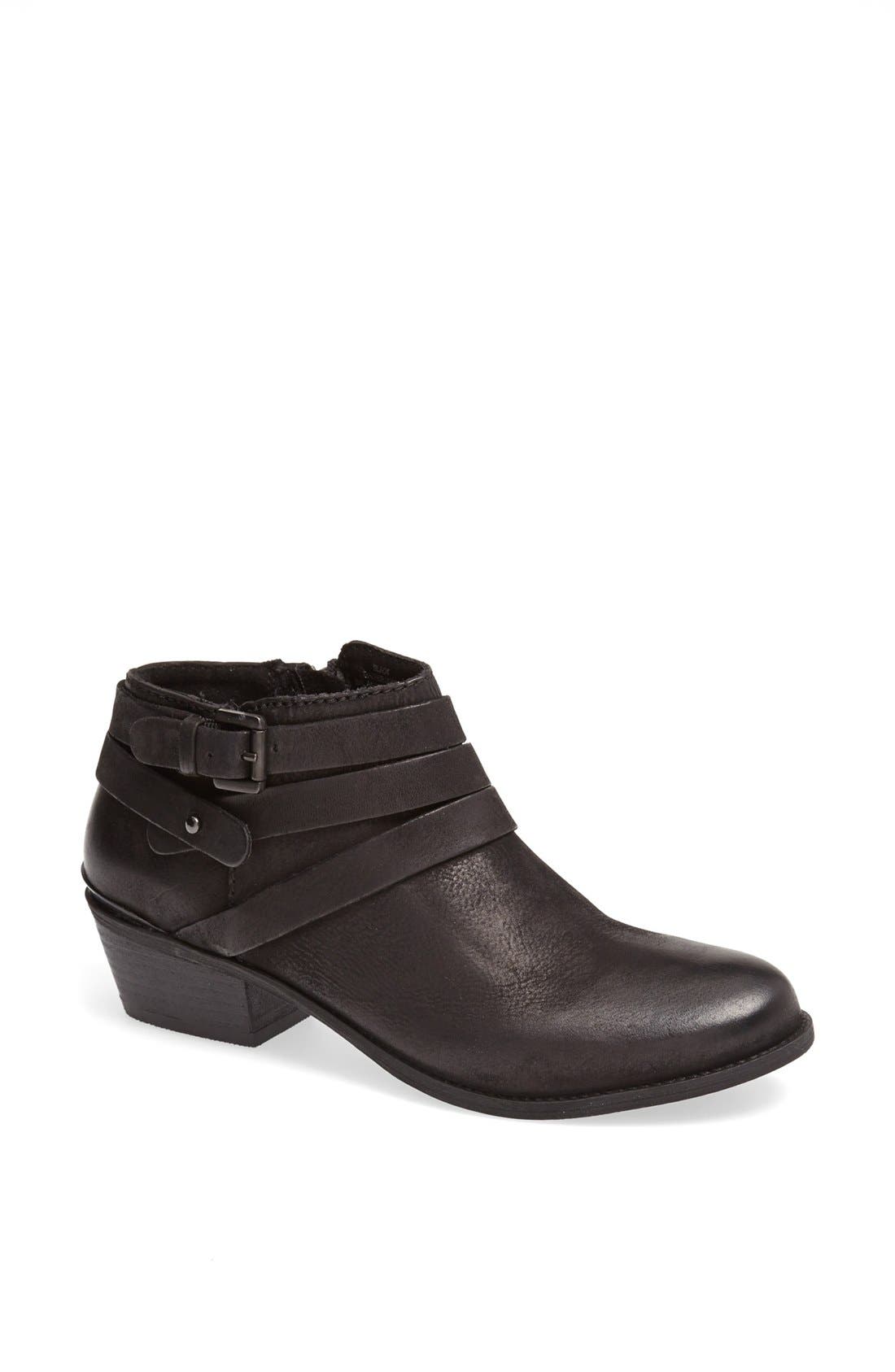 'Rembany' Bootie, Main, color, BLACK LEATHER