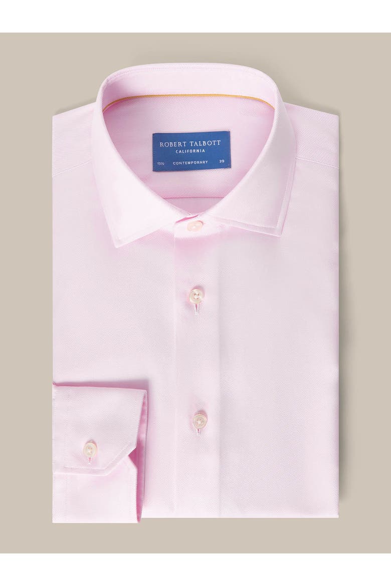Reynolds Double Twill Contemporary Fit Shirt, Alternate, color, Pink