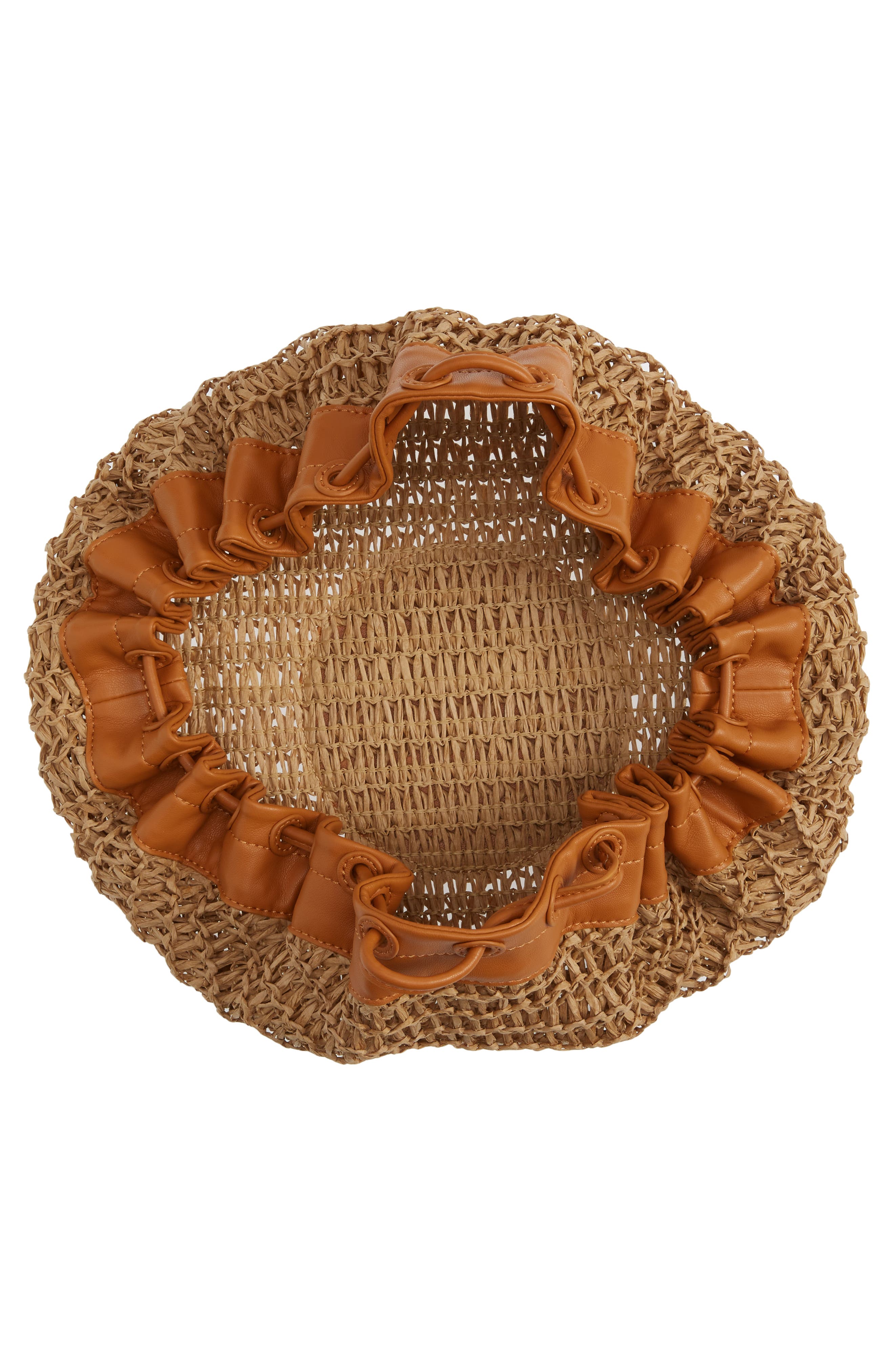 Simon Miller Straw Scrunch Bag, Alternate, color, 