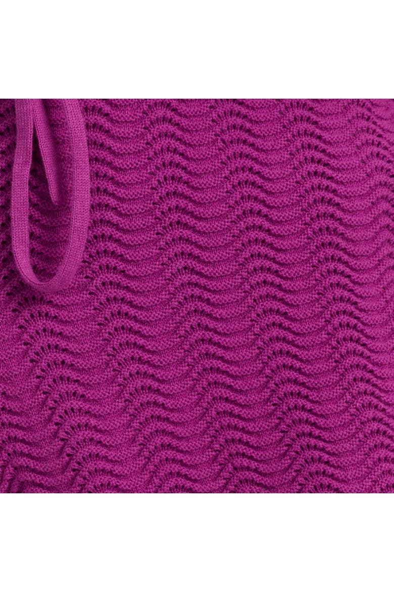Cotton Crochet Shorts, Alternate, color, Magenta