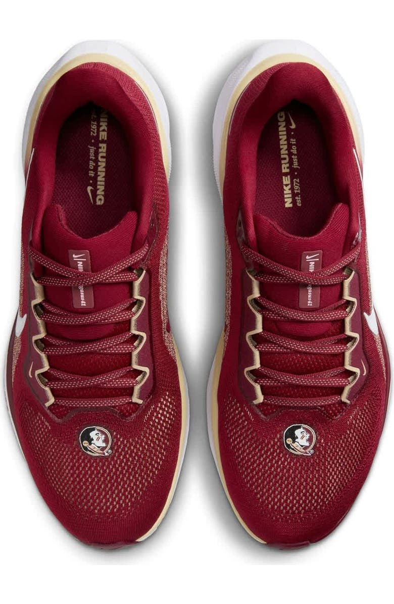 Nike Unisex Nike Garnet Florida State Seminoles Zoom Pegasus 41 Running Shoes, Alternate, color,