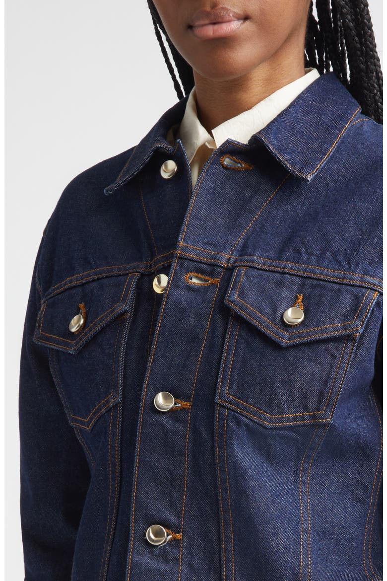 Hitch Denim Trucker Jacket, Alternate, color, SABLE WASH