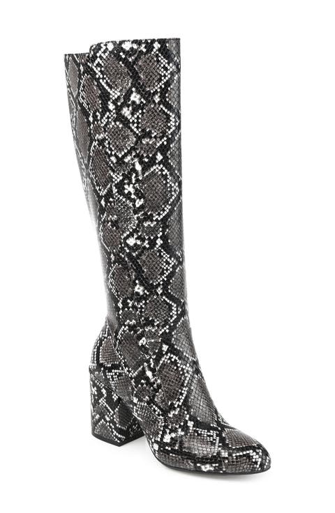 Tavia Embossd Tall Boot (Women)