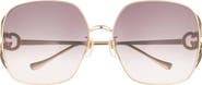 Gucci 63mm Square Sunglasses