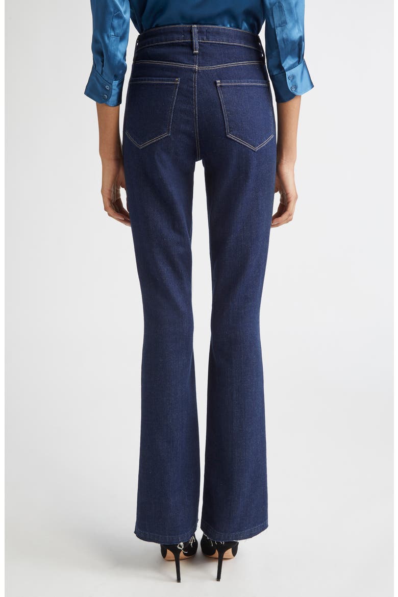 Ruth Raw Hem Straight Leg Jeans, Alternate, color, KOVAL