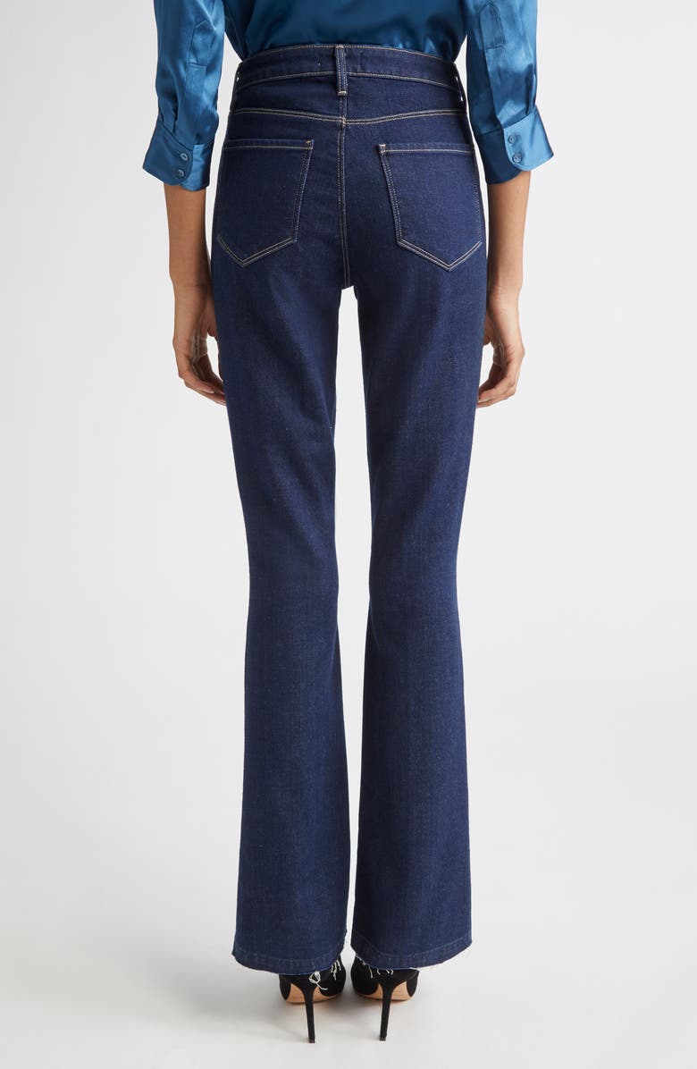 L'AGENCE Ruth Raw Hem Straight Leg Jeans, Alternate, color, Koval