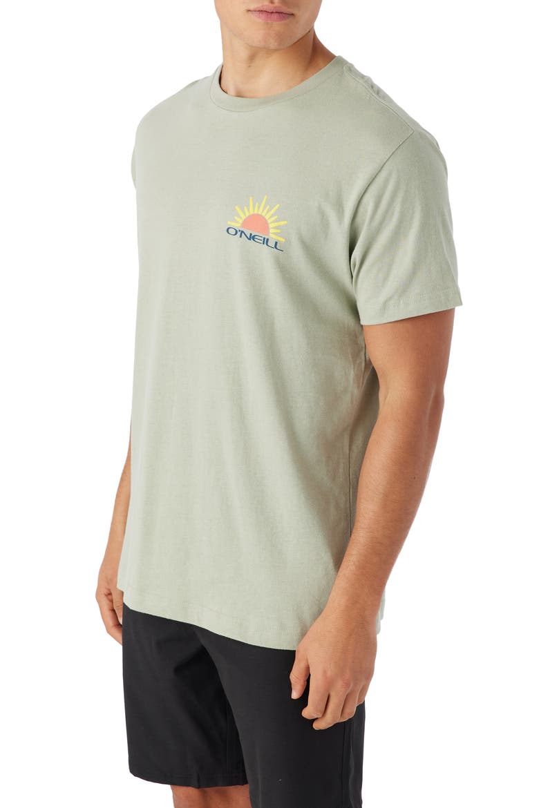 Sun Swell Graphic T-Shirt, Alternate, color, SEAGRASS