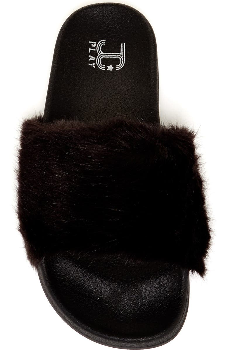 Jeffrey Campbell Follow Me Faux Fur Slide Sandal, Main, color,