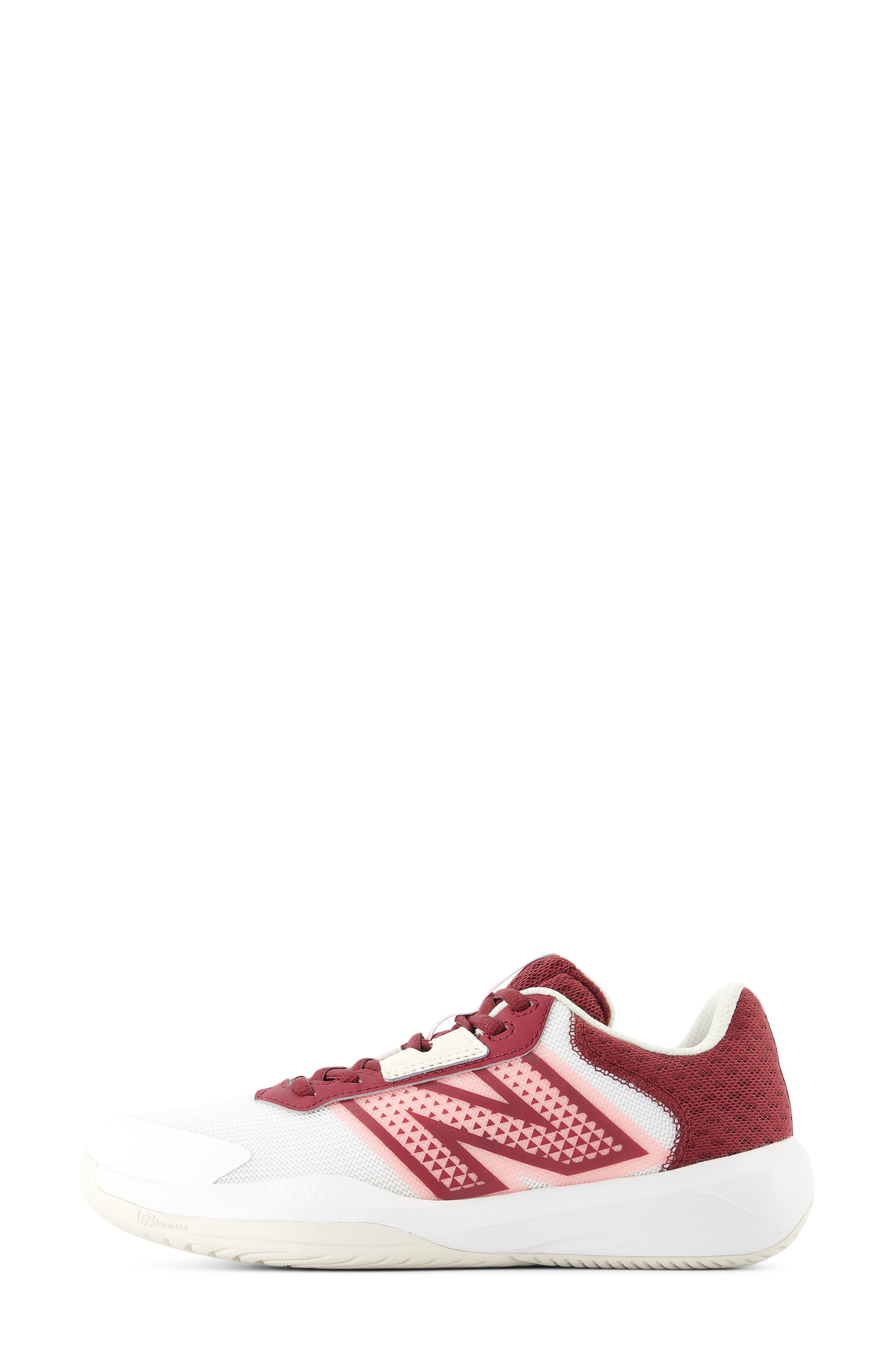 New Balance 696 Sneaker - Multiple Widths Available, Alternate, color, White/ Monarch Burgundy
