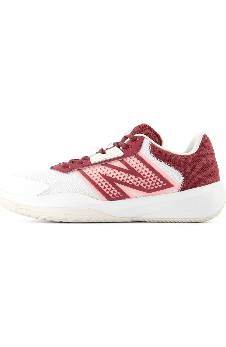 New Balance 696 Sneaker - Multiple Widths Available, Alternate, color, White/ Monarch Burgundy