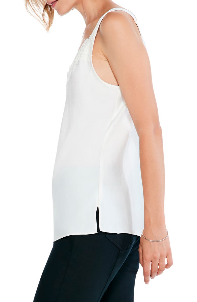 NIC+ZOE Lace Tank, Alternate, color, Bone