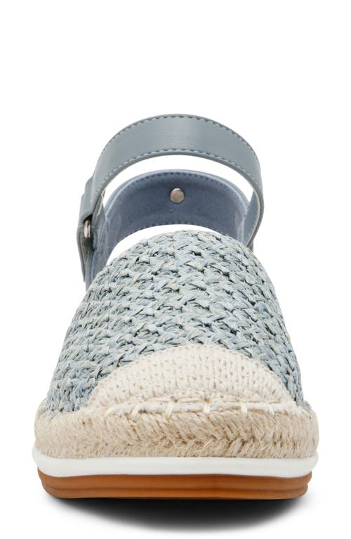 Anne Klein Jordanna Espadrille Sandal In Sky Blue Raffia