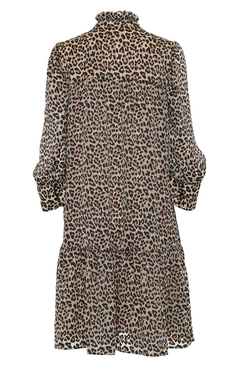 Birgitte Herskind Liva Leopard Burnout Shift Dress, Alternate, color, 