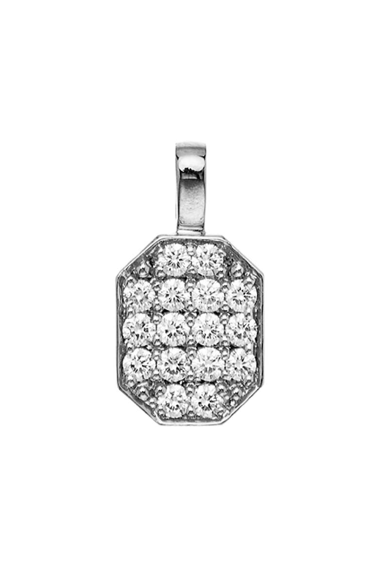 Small Pav� Diamond Tag Pendant, Main, color, 18K WG