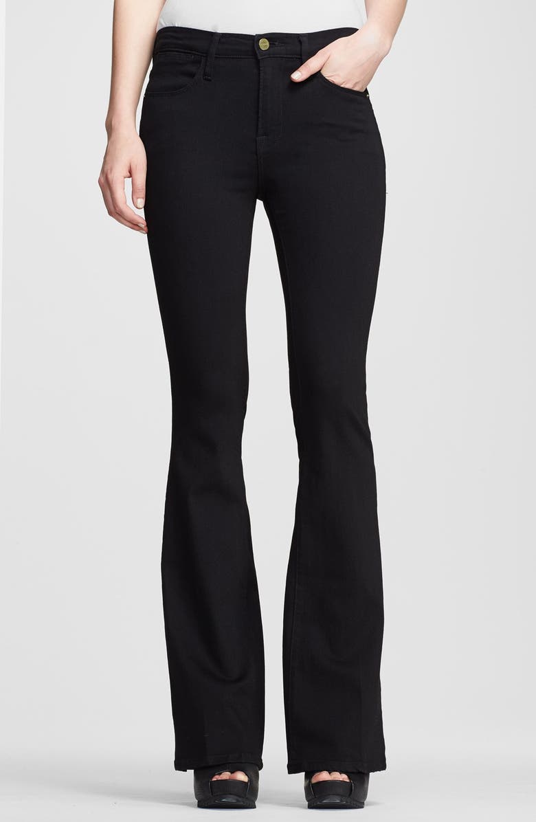 FRAME Denim 'Le High Flare' Flare Leg Sateen Jeans, Main, color, 