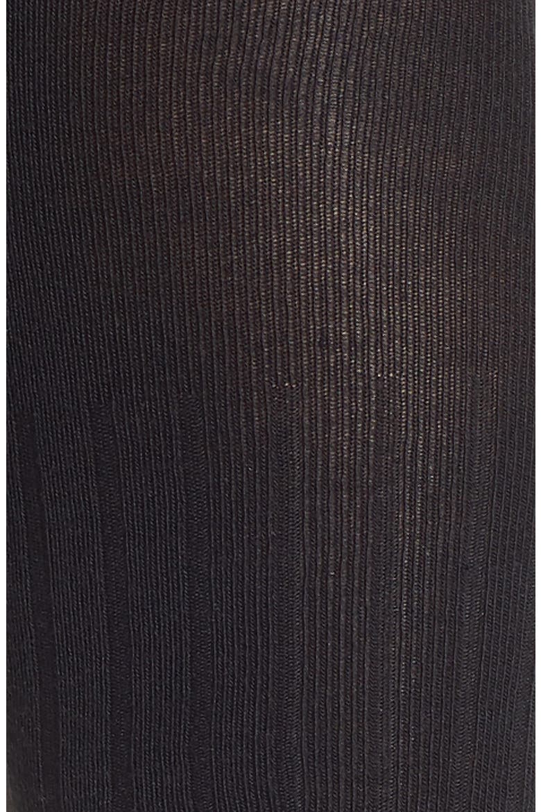 Ribbed Sweater Tights, Alternate, color, BLACK