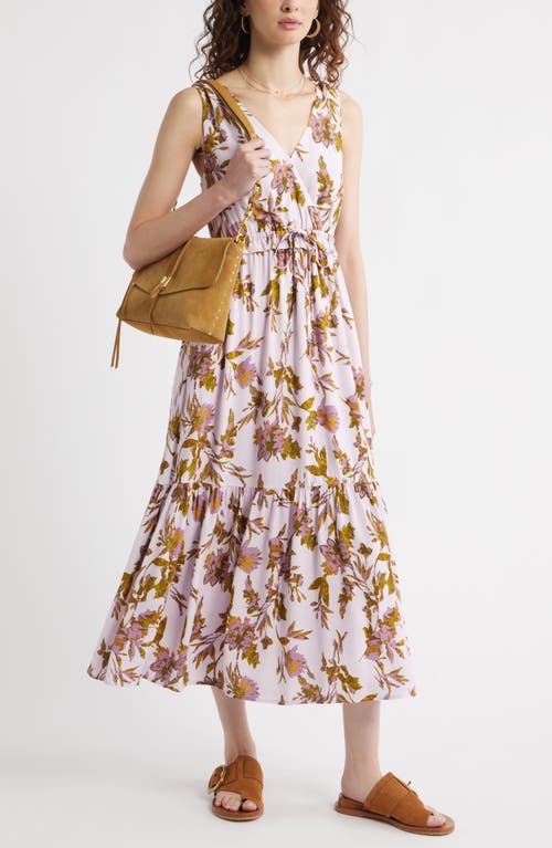 Treasure & Bond Sleeveless Tiered Sundress In Multi