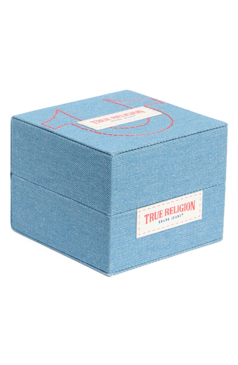 True Religion 4-Piece Square Dial Watch & Bracelet Set, Alternate, color, Gold