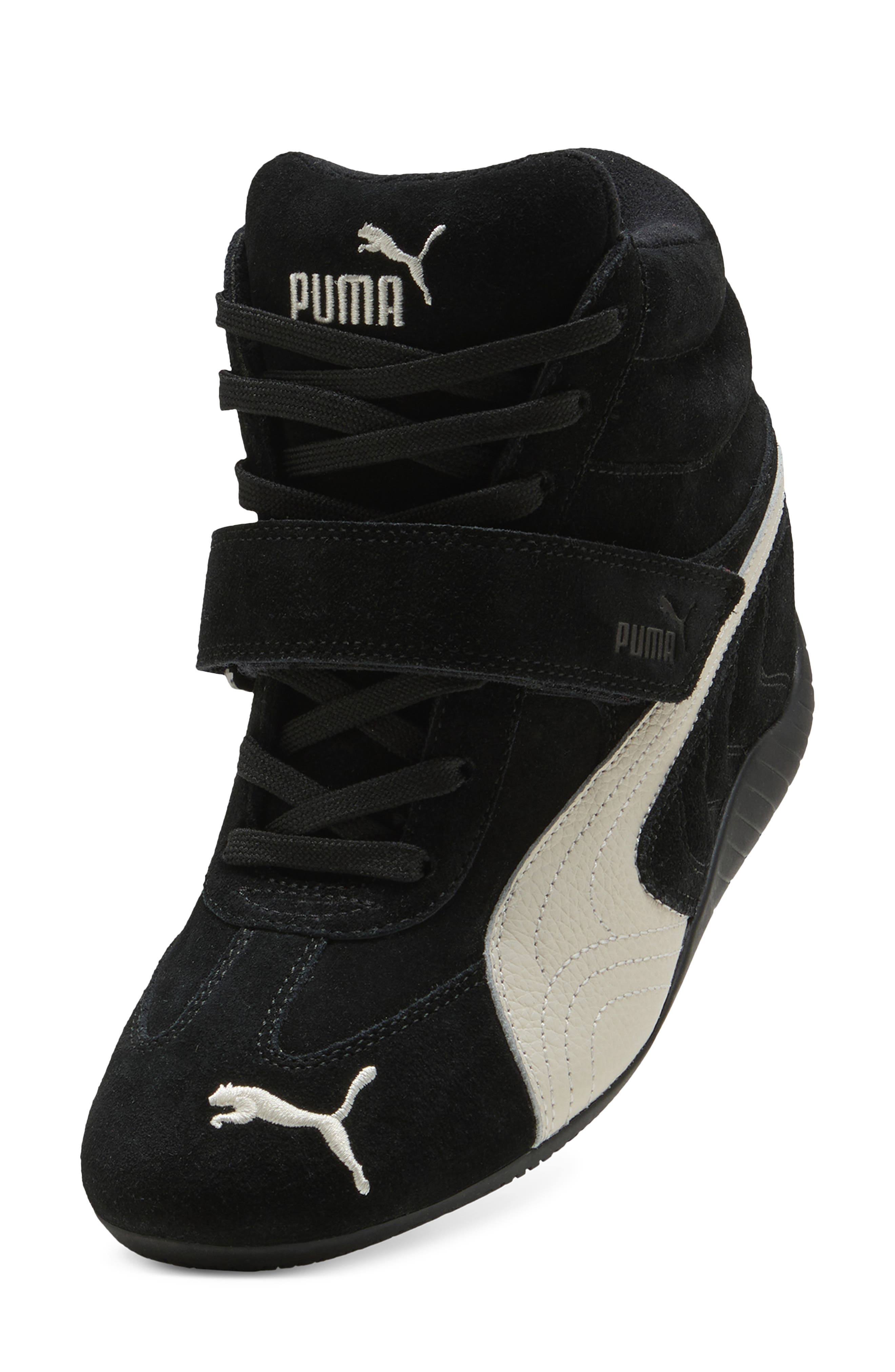 PUMA Speedcat Wedge Sneaker, Alternate, color, Puma Black/ Puma White