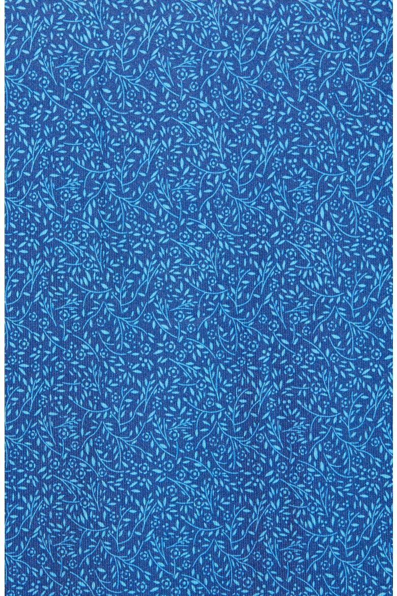 Pike Micro Floral Print Polo, Alternate, color, INDIGO