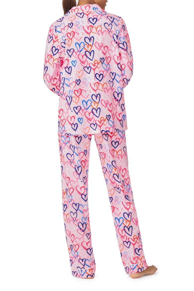 Print Jersey Pajamas, Alternate, color, ALL MY LOVE