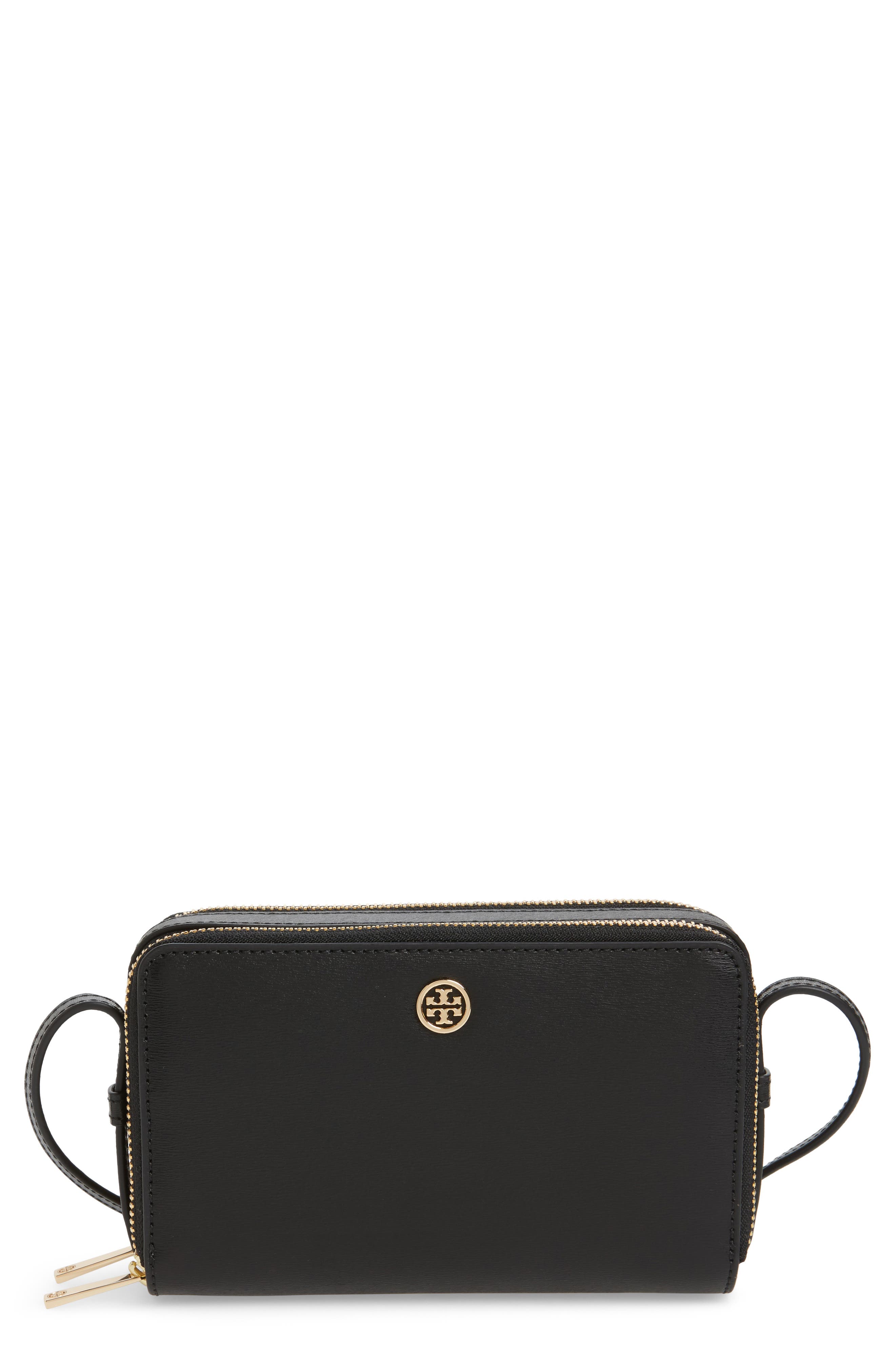 Tory Burch Mini Parker Leather Crossbody Bag, Main, color, 