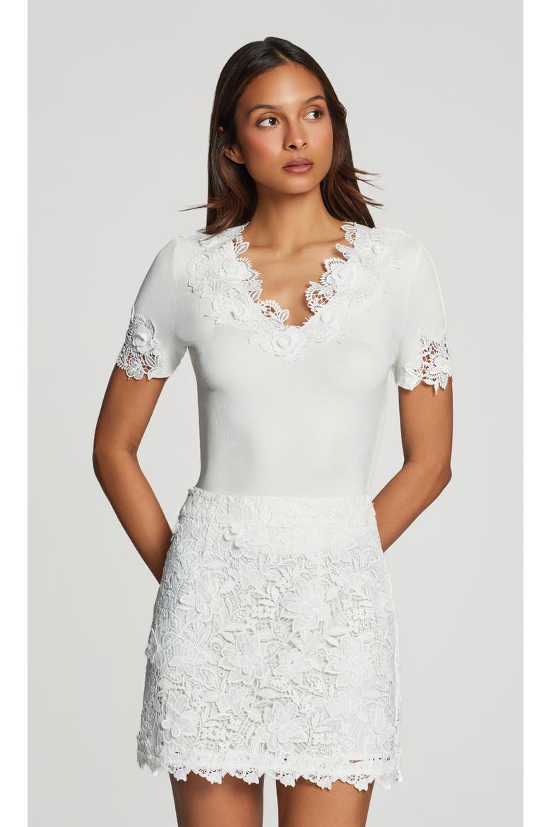 Shiloh 3D Lace Combo Top, Alternate, color, white