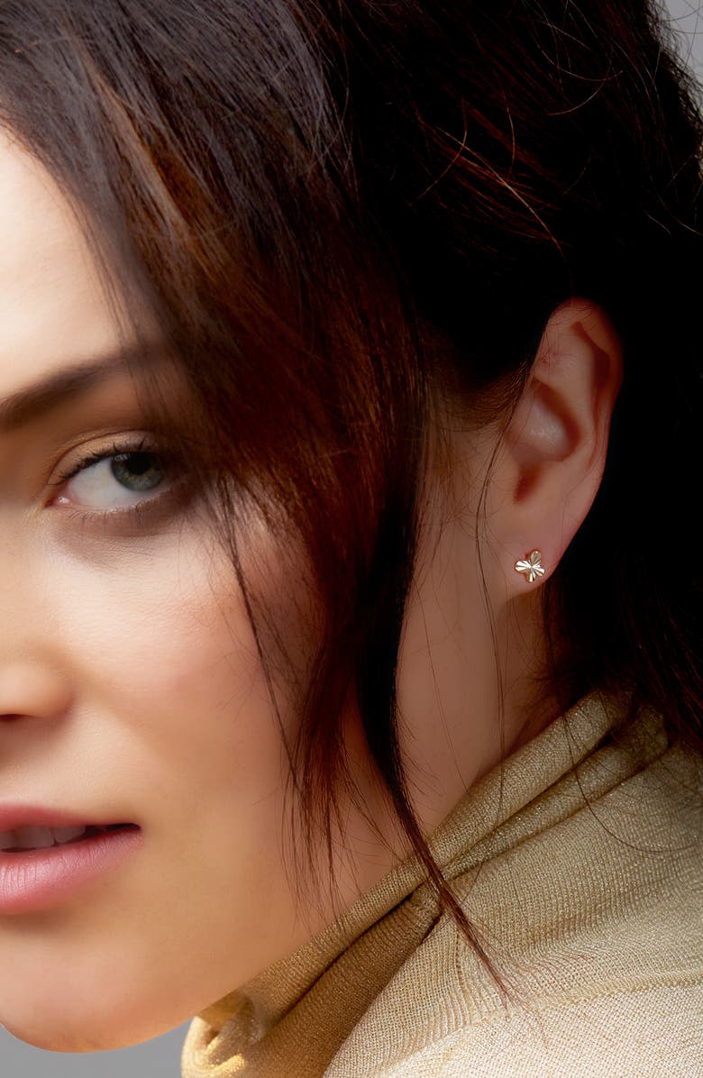 Bony Levy 14K Gold Textured Butterfly Stud Earrings, Alternate, color,