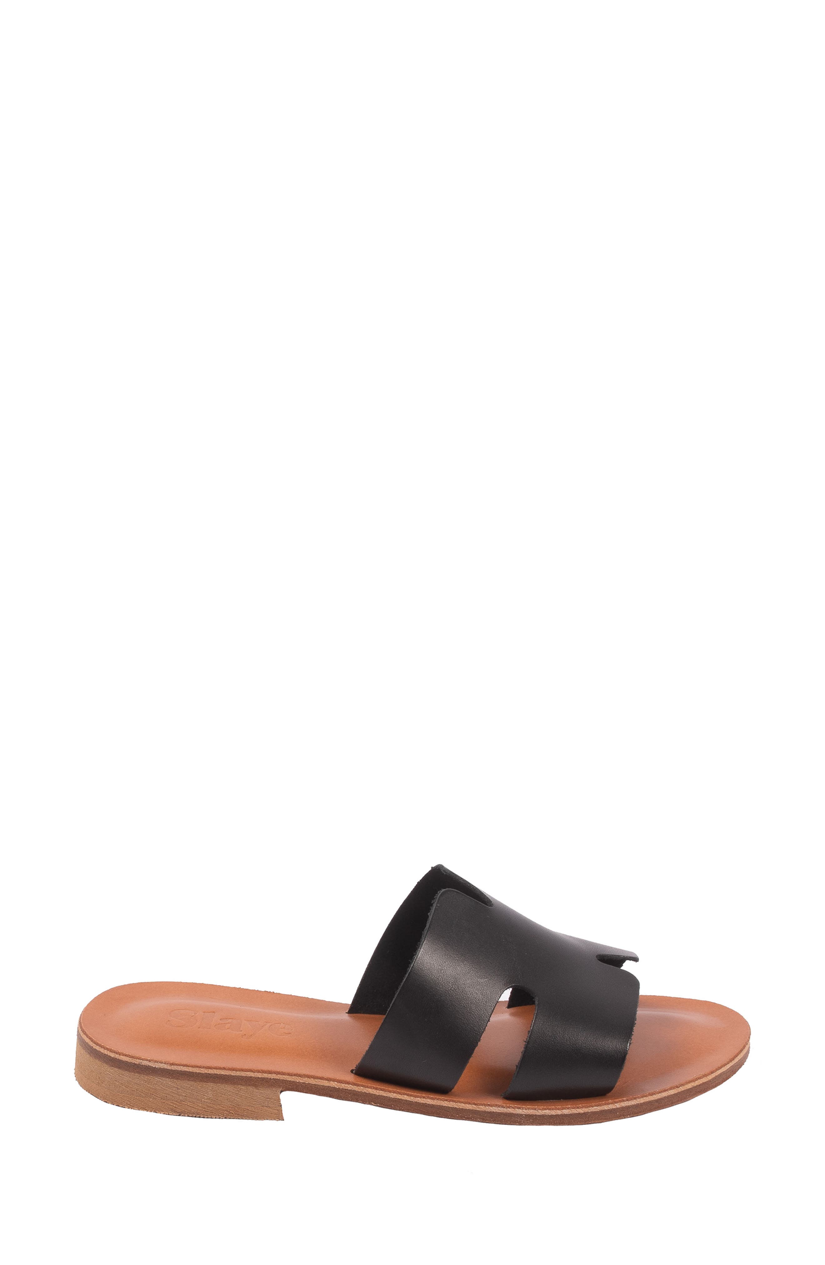 Slaye Gisele Leather Slide Sandal, Alternate, color, 