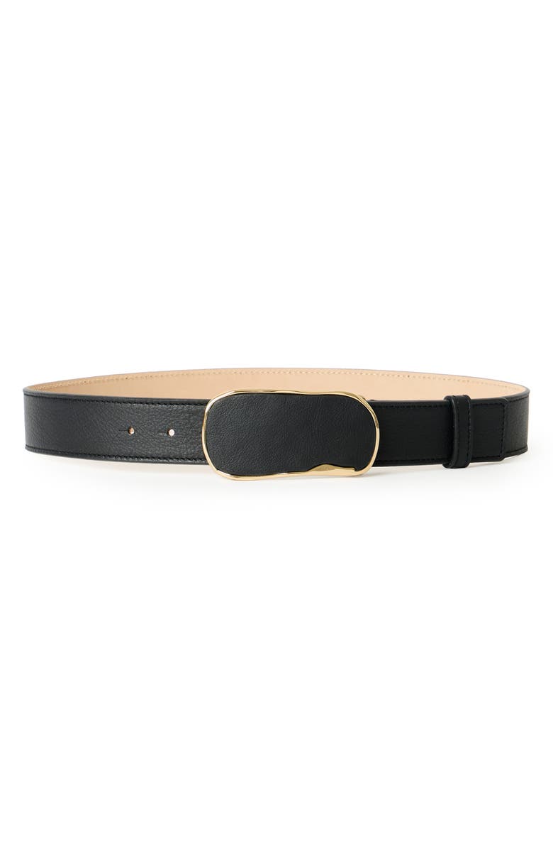 B-Low the Belt Jonah Leather Belt, Main, color, Black Gold