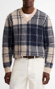 Barbour Hunham Tartan V-Neck Sweater