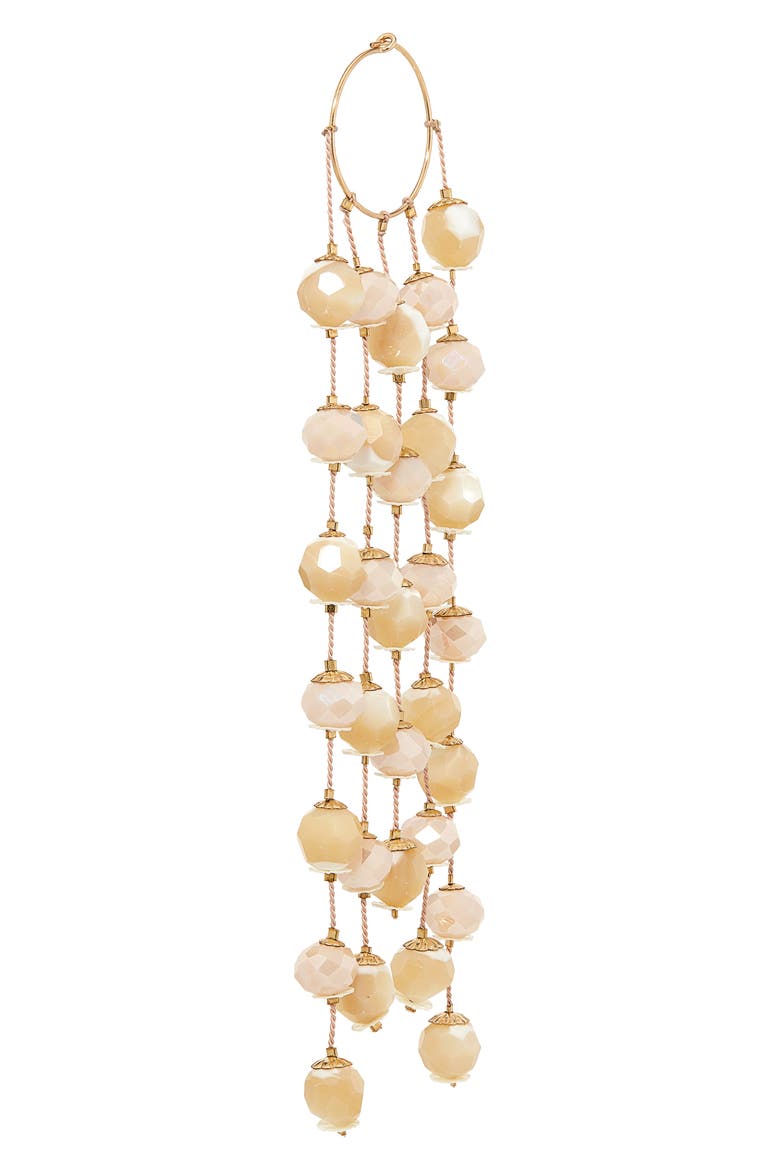 Asteroid Beaded Chandelier Earrings, Alternate, color, DUSTY BEIGE