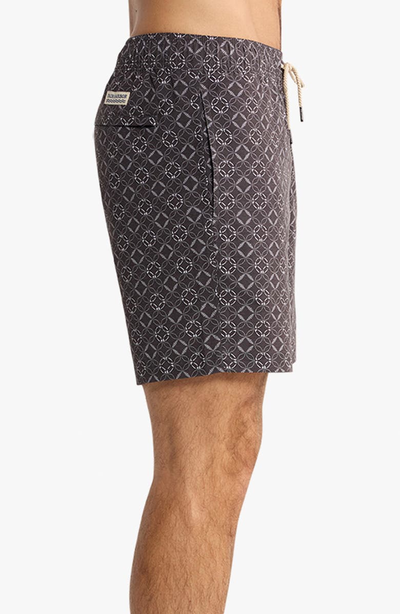 Fair Harbor The Bayberry Swim Trunks, Alternate, color, Sea Circles