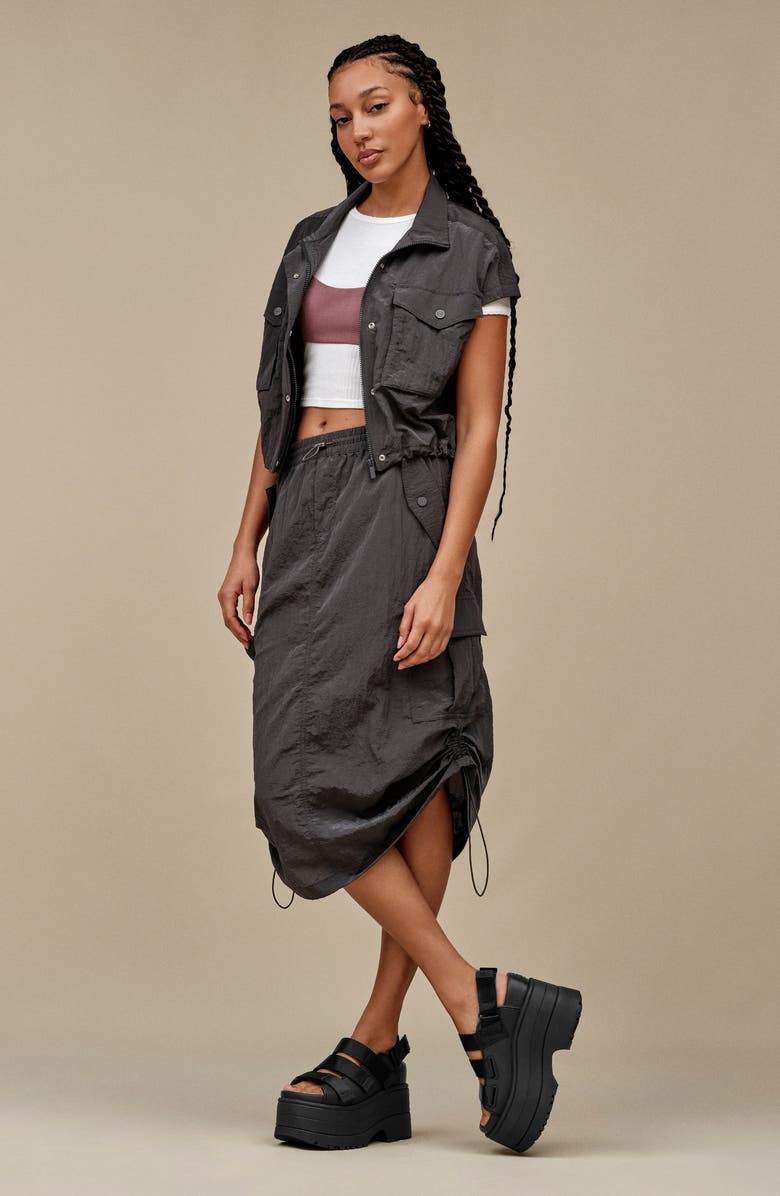 UGG<sup>®</sup> Goldenrise Ankle Strap Platform Sandal, Alternate, color, Black