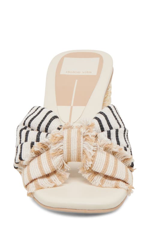 Dolce Vita Izra Sandal In Natural Multi Stripe Fabric