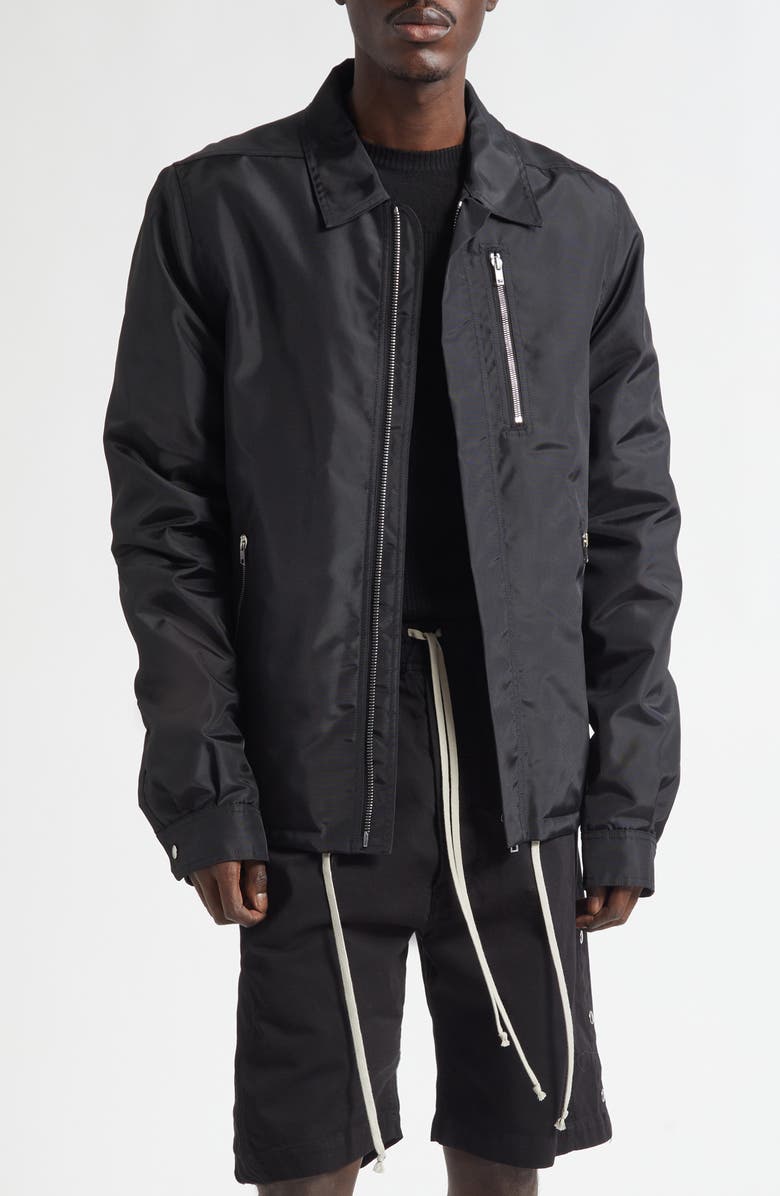 Rick Owens DRKSHDW Concealed Zip Jacket, Main, color, Black