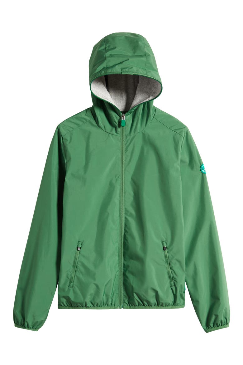 Kids' Jules Wind & Water Repellent Recycled Polyester Jacket, Main, color, RAINFOREST GREEN