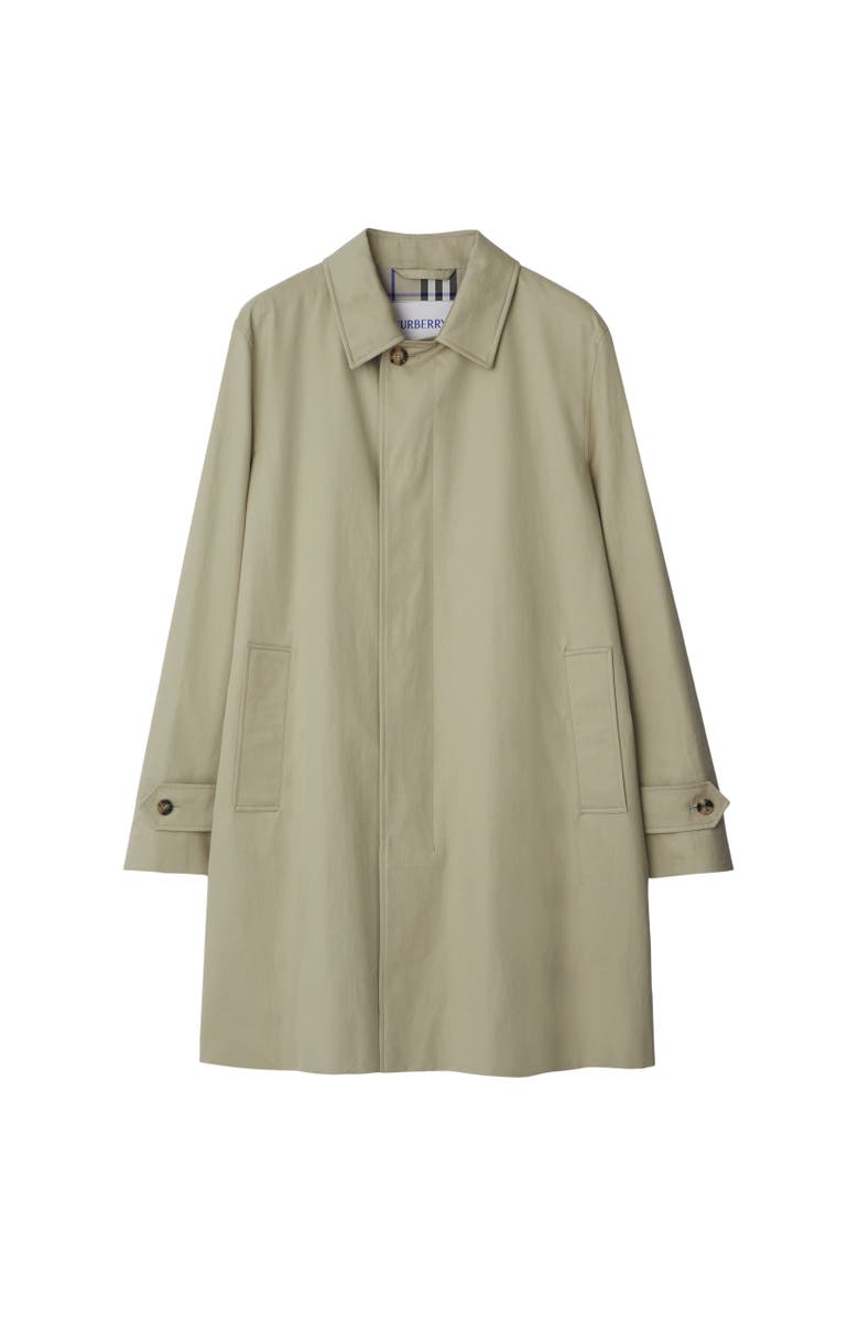 Burberry Long Gabardine Car Coat, Alternate, color, 