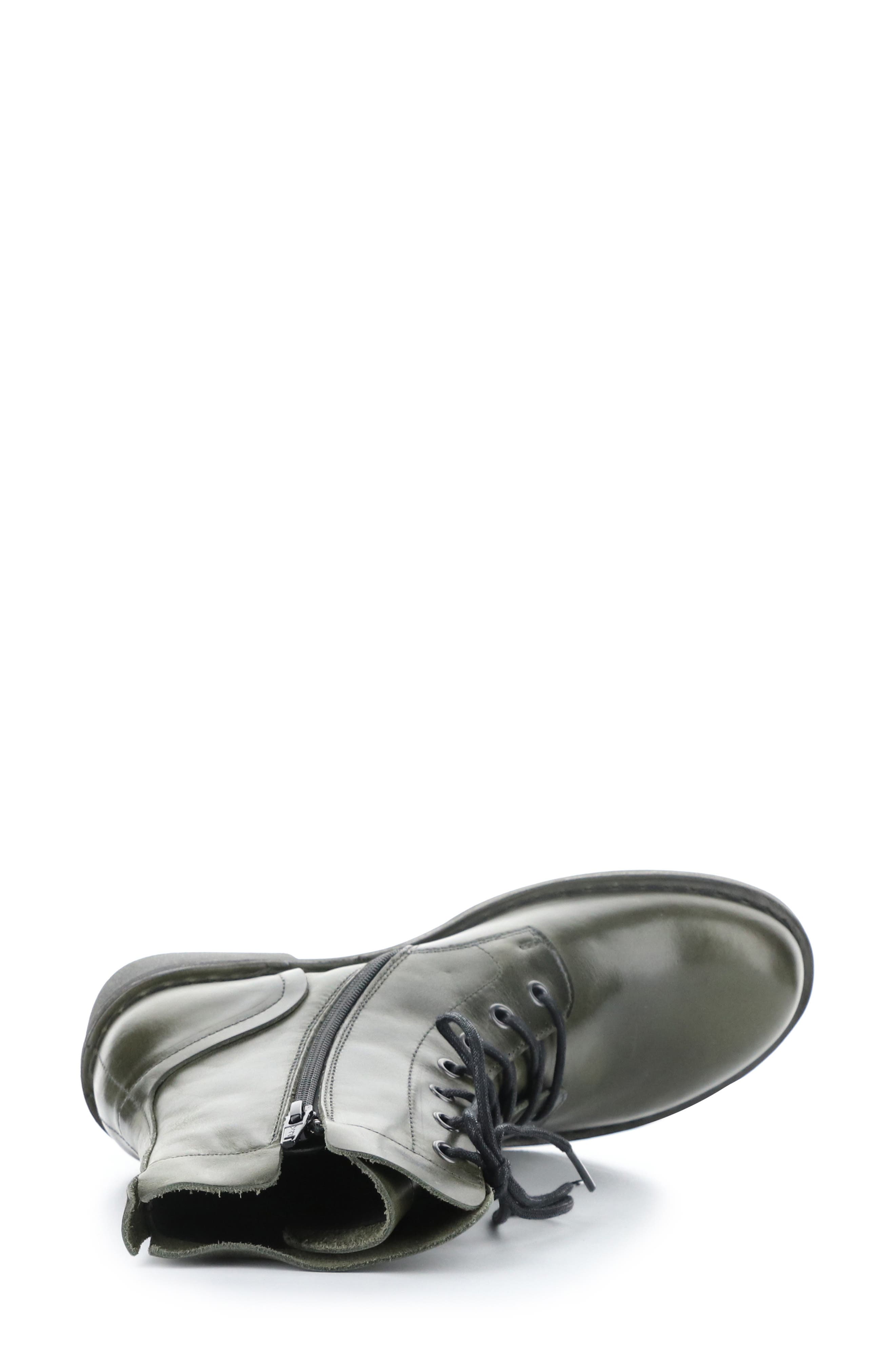 Fly London Milu Lace-Up Leather Boot, Alternate, color, Diesel Rug