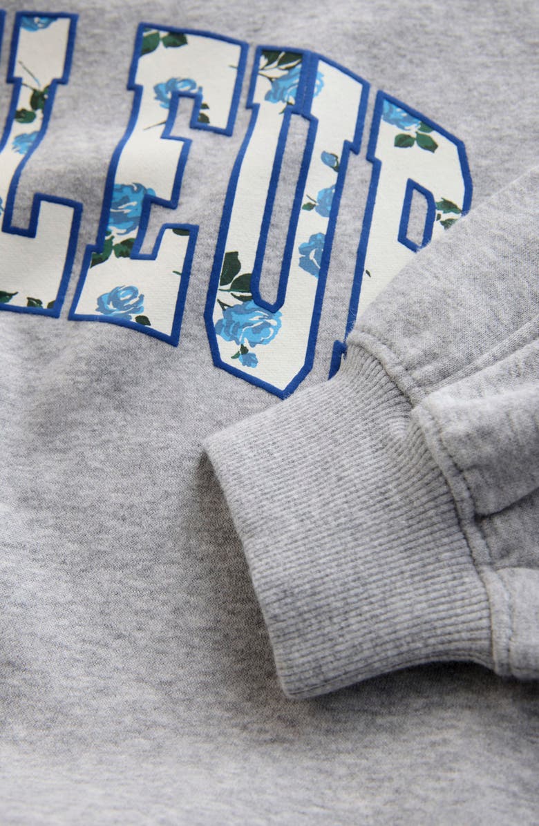 NEXT Kids' Ditsy Sweatshirt & Floral Flare Leggings Set, Alternate, color, Grey