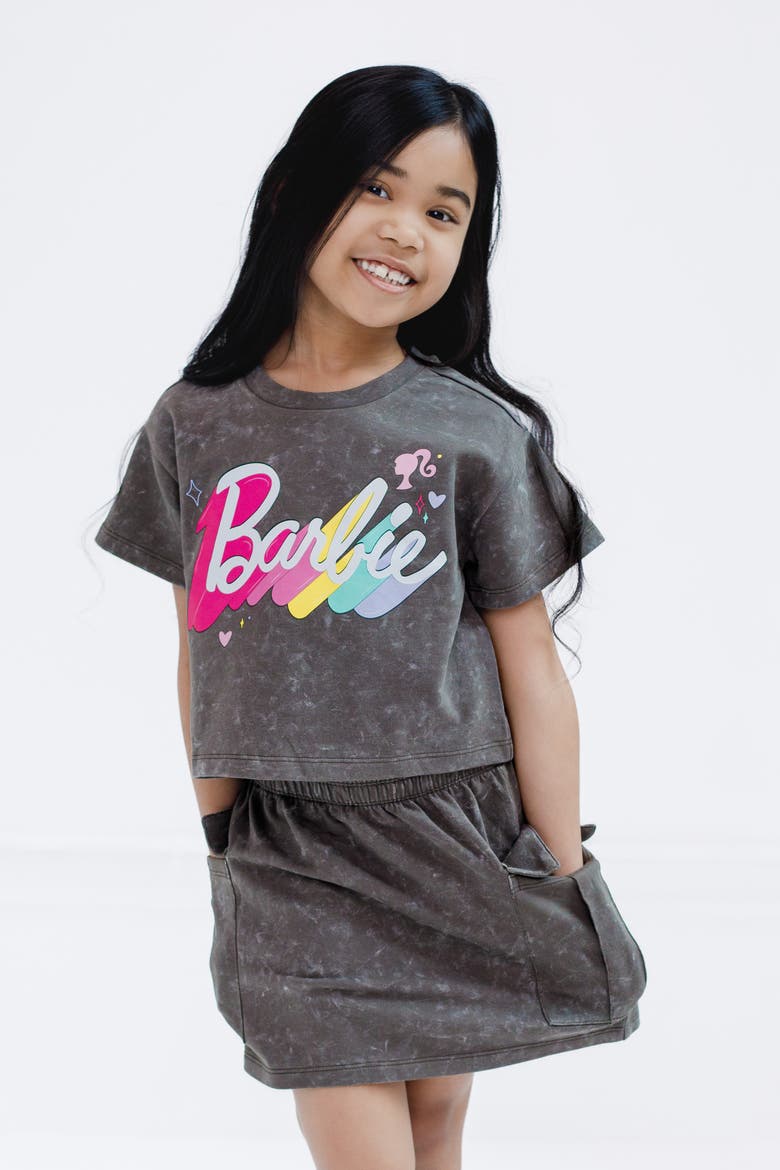2-Piece Tee and Skirt Set, Alternate, color, Optic Wash Grey