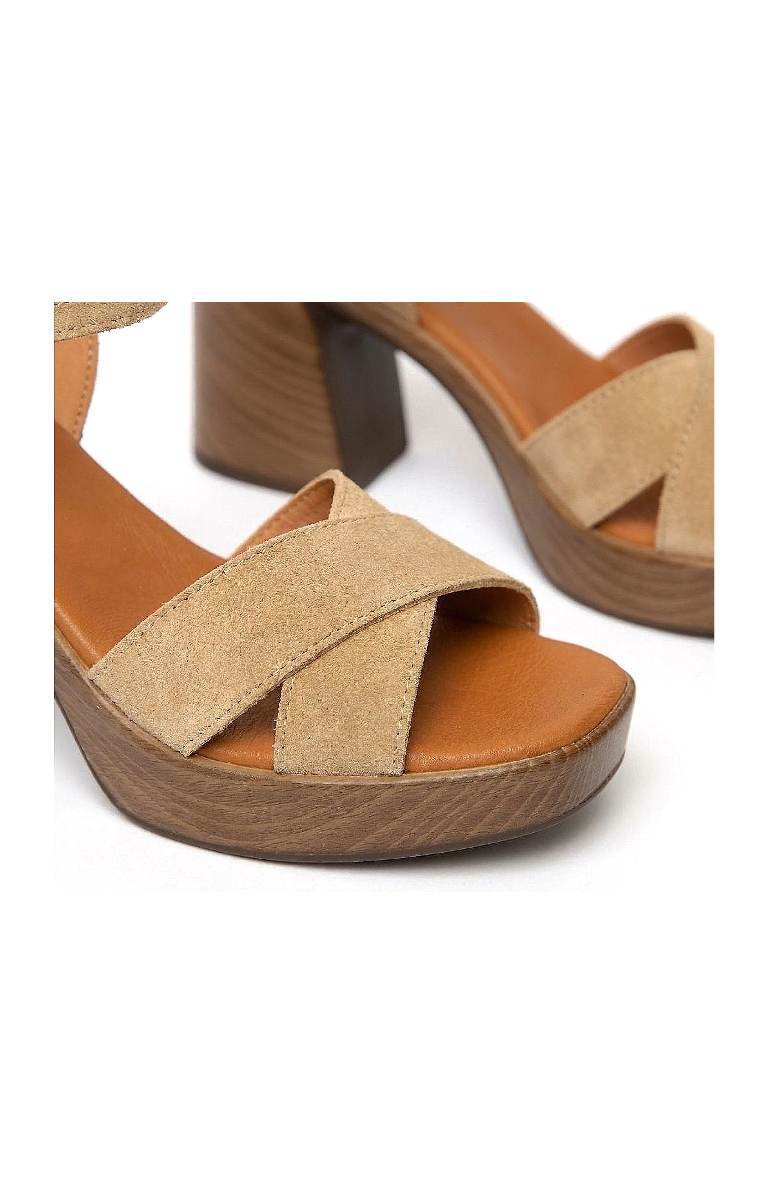 Lena Heeled Sandal, Alternate, color, Light Sand