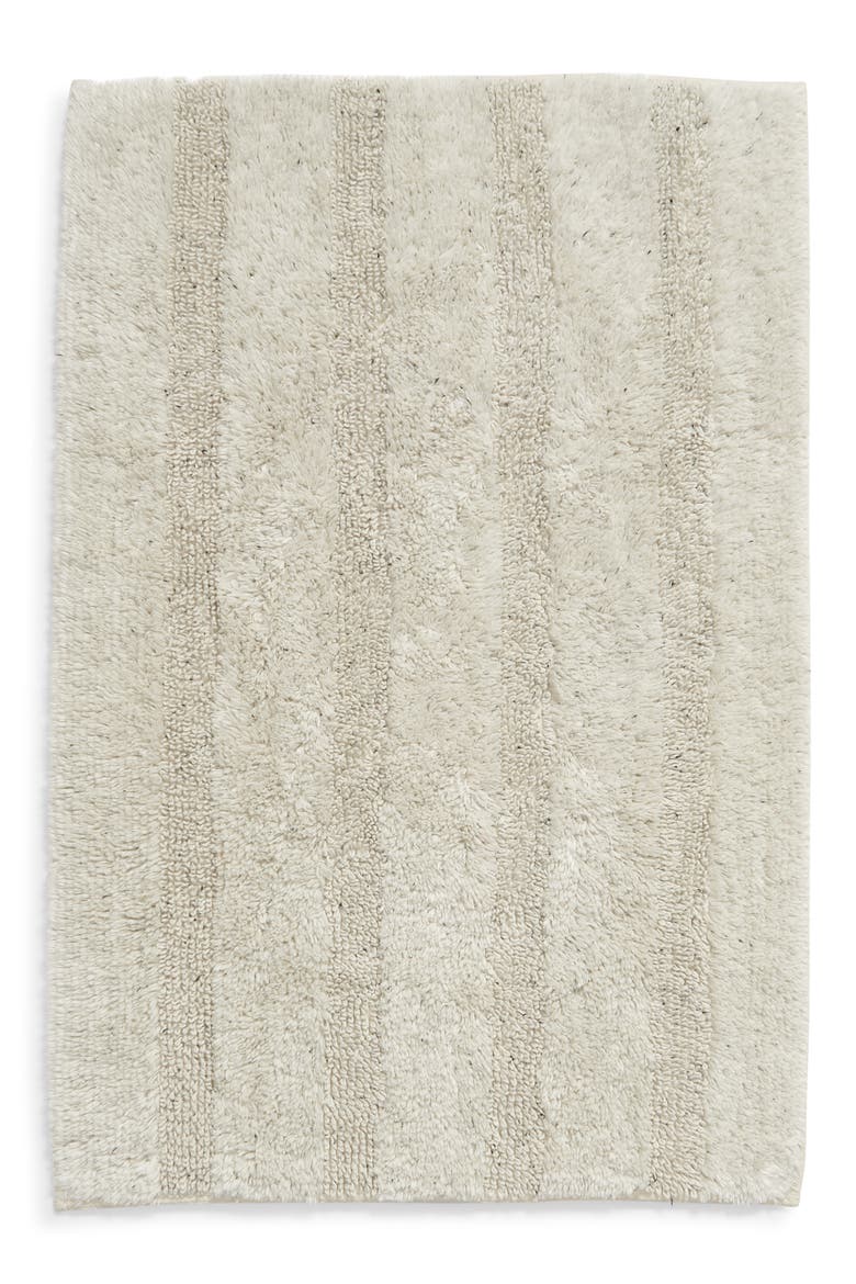 Tufted Stripe Bath Mat, Main, color, IVORY