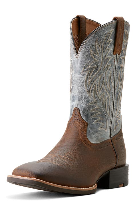 Sport Wide Square Toe Cowboy Boot (Men)