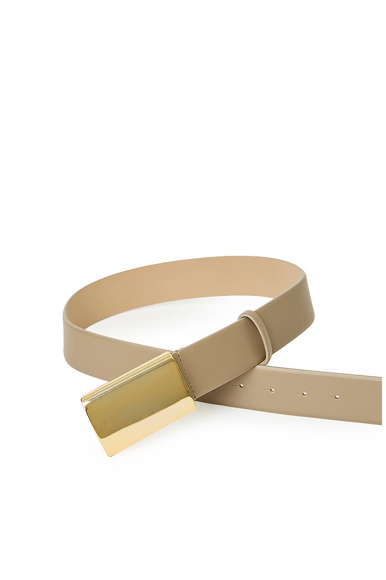 Mason Leather Belt, Alternate, color, TAUPE/ GOLD