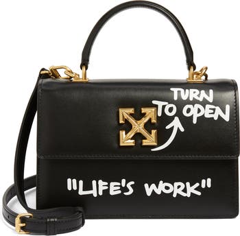 Off-White Jitney 1.4 Quote Leather Top Handle Bag | Nordstrom