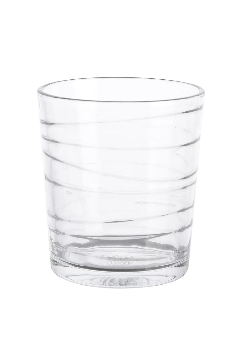 4 Piece 13.5 Ounce Swirl Double Old-Fashioned Glassware Set, Alternate, color, Clear